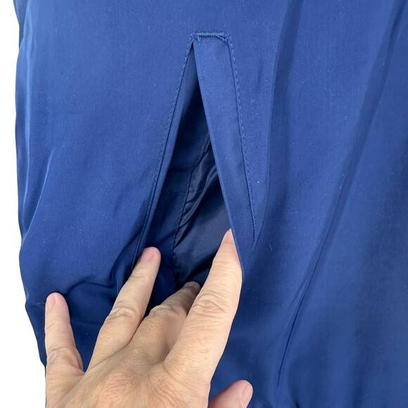 NEW Rawgear Navy Hooded Front Zipped Puffer Vest Sz Medium - Picture 4 of 8